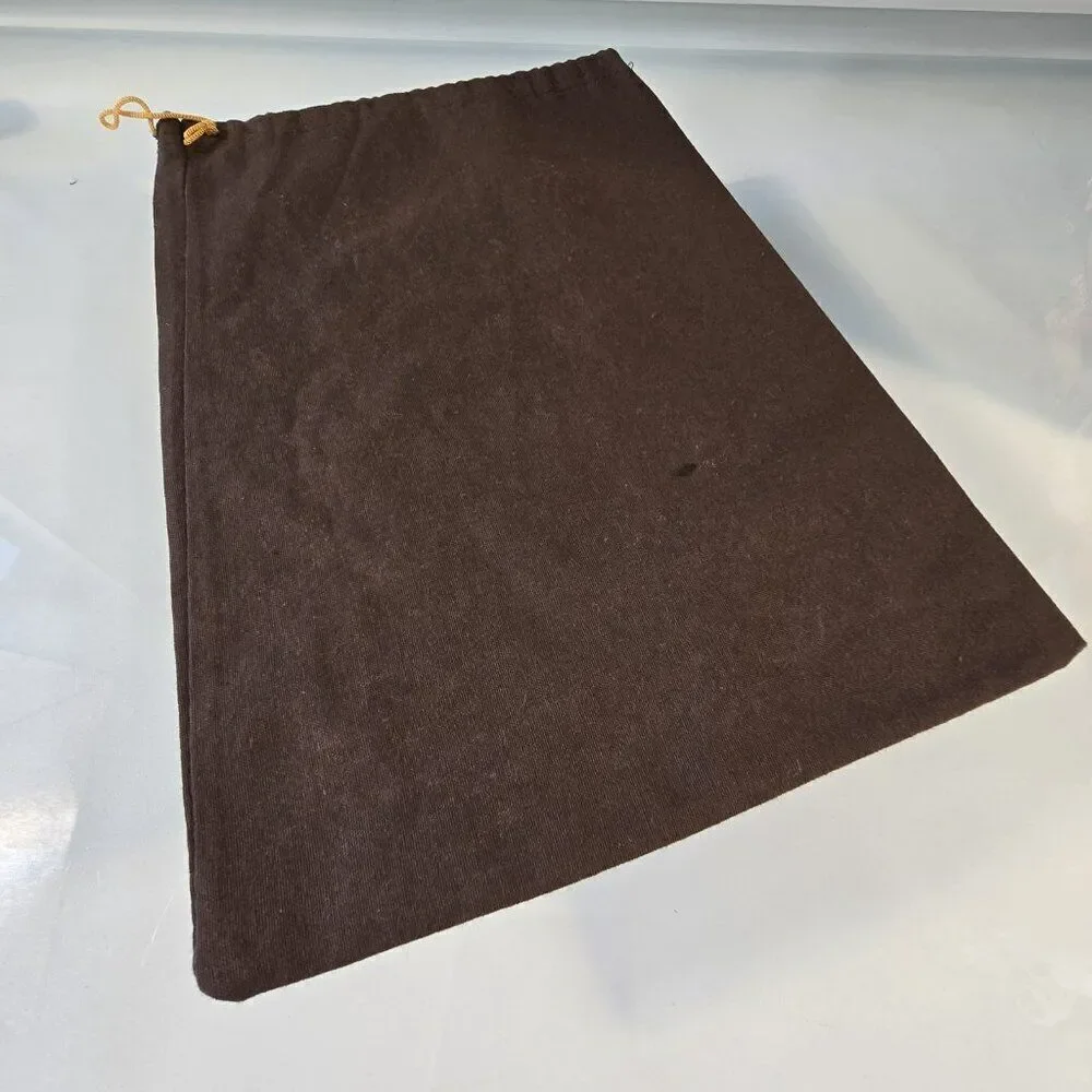 TOD'S Italy Brown Shoe Bag Drawstring Dust Cover Storage Pouch